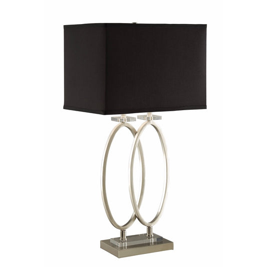 Well Designed Table Lamp With Aesthetic Base Black And Gold`