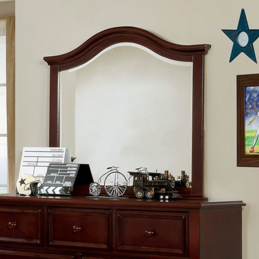 Traditional Design Frame Mirror Brown-zoom-1