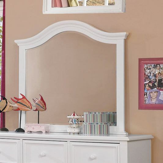 Traditional Design Frame Mirror White