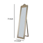Camilla Full Length Standing Mirror With Decorative Design Champagne