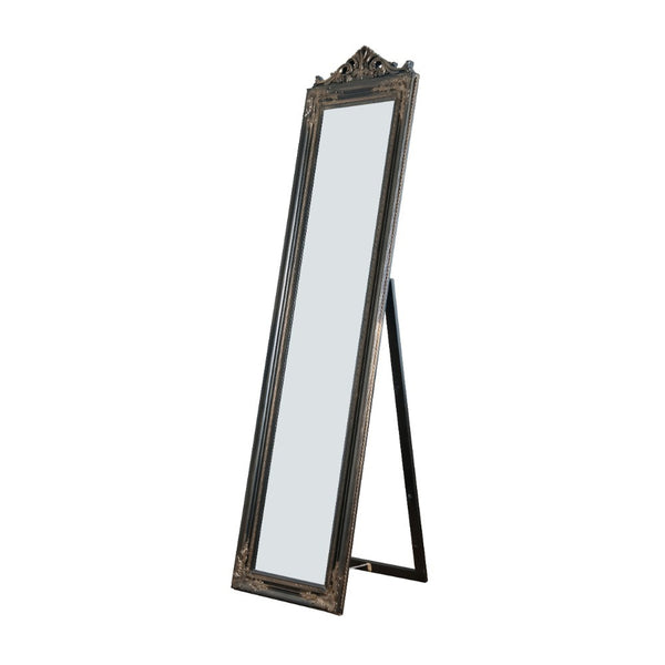 Camilla Full Length Standing Mirror With Decorative Design Copper