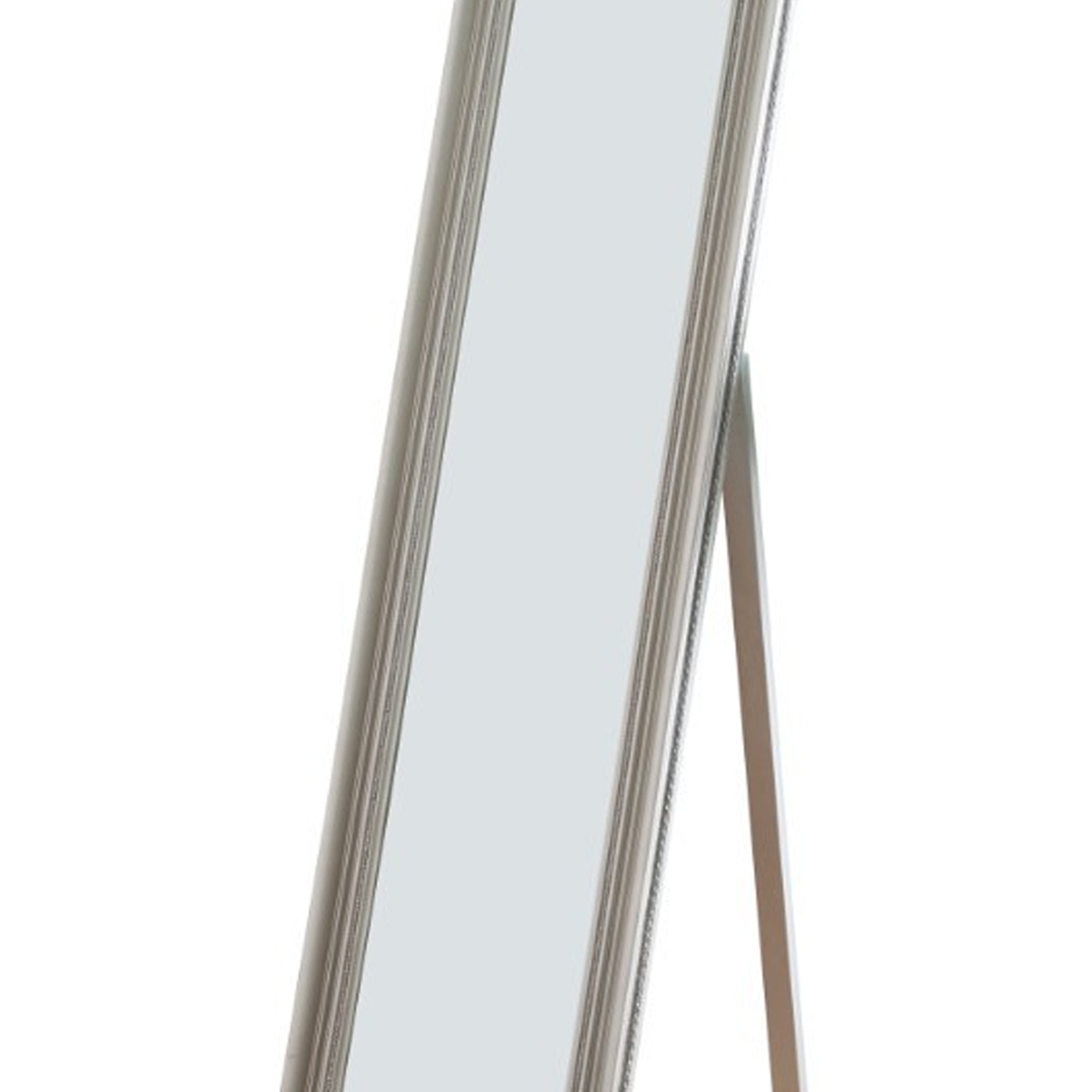 Camilla Full Length Standing Mirror With Decorative Design Silver-zoom-4