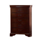 Decorously Functional Pine Wood Plywood and Birch Veneer Chest Cherry