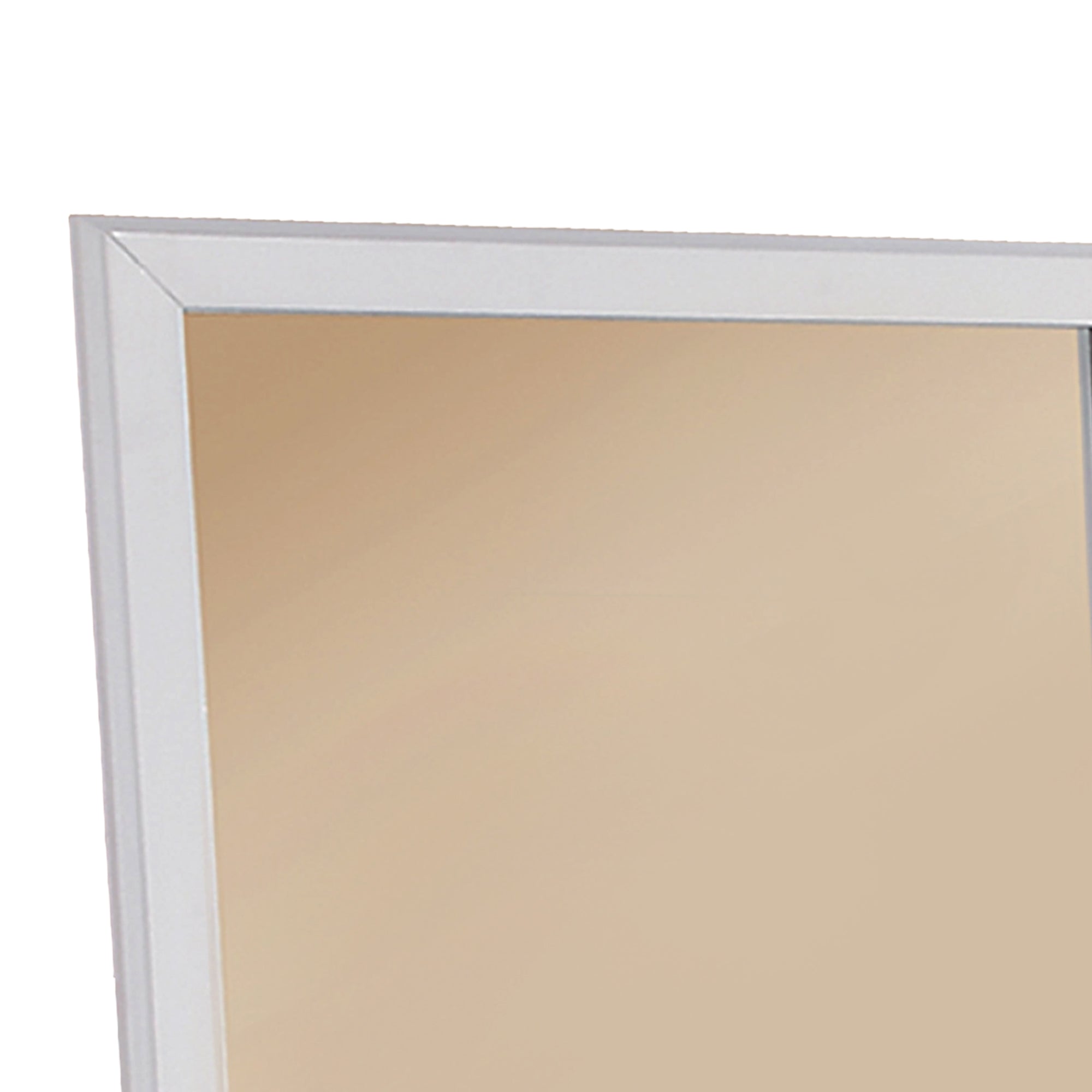 Mirror With Pine Wood Framing White