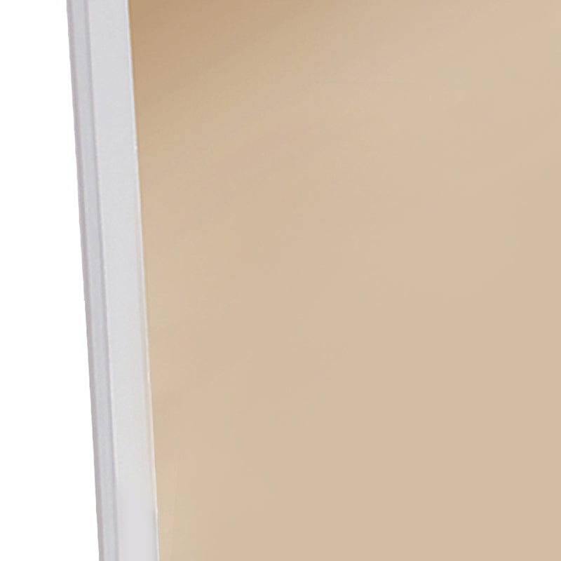 Mirror With Pine Wood Framing White-zoom-
