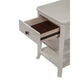 Simply Decorous Mahogany Wood Nightstand White
