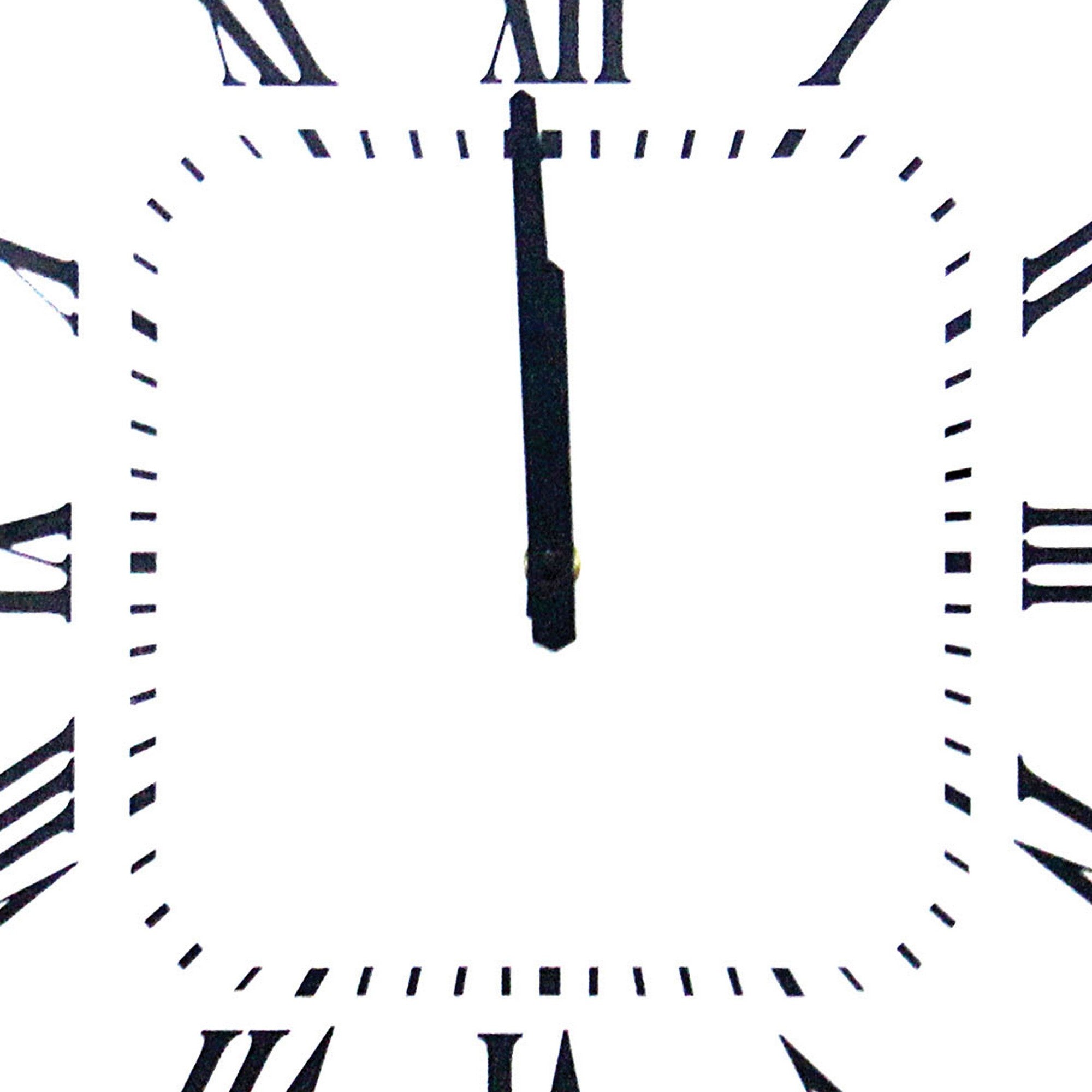 Mirrored Square Shape Wooden Analog Wall Clock With Crystal Accents White-zoom-3