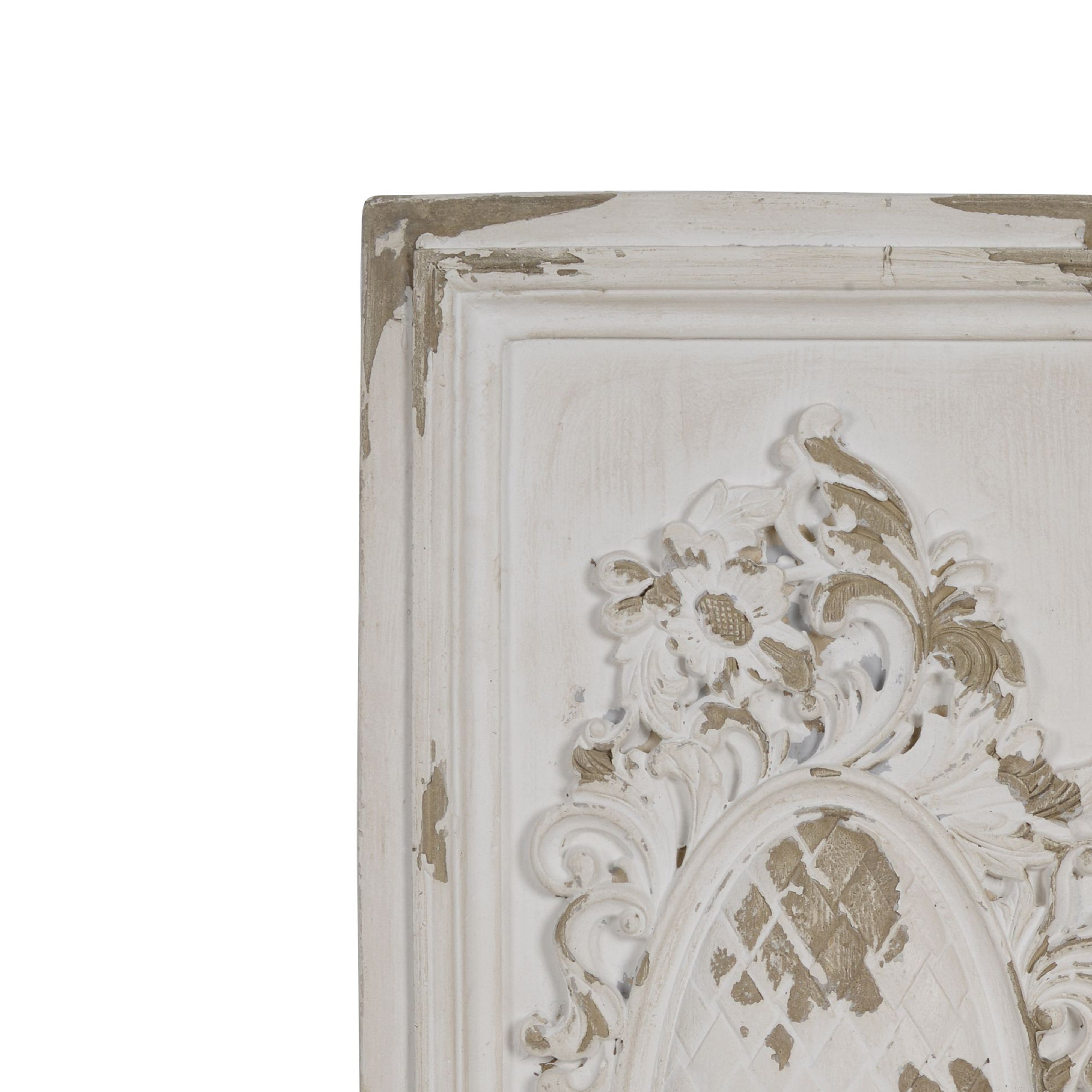 Traditional Style Decorative Wall Panel White And Brown-zoom-2