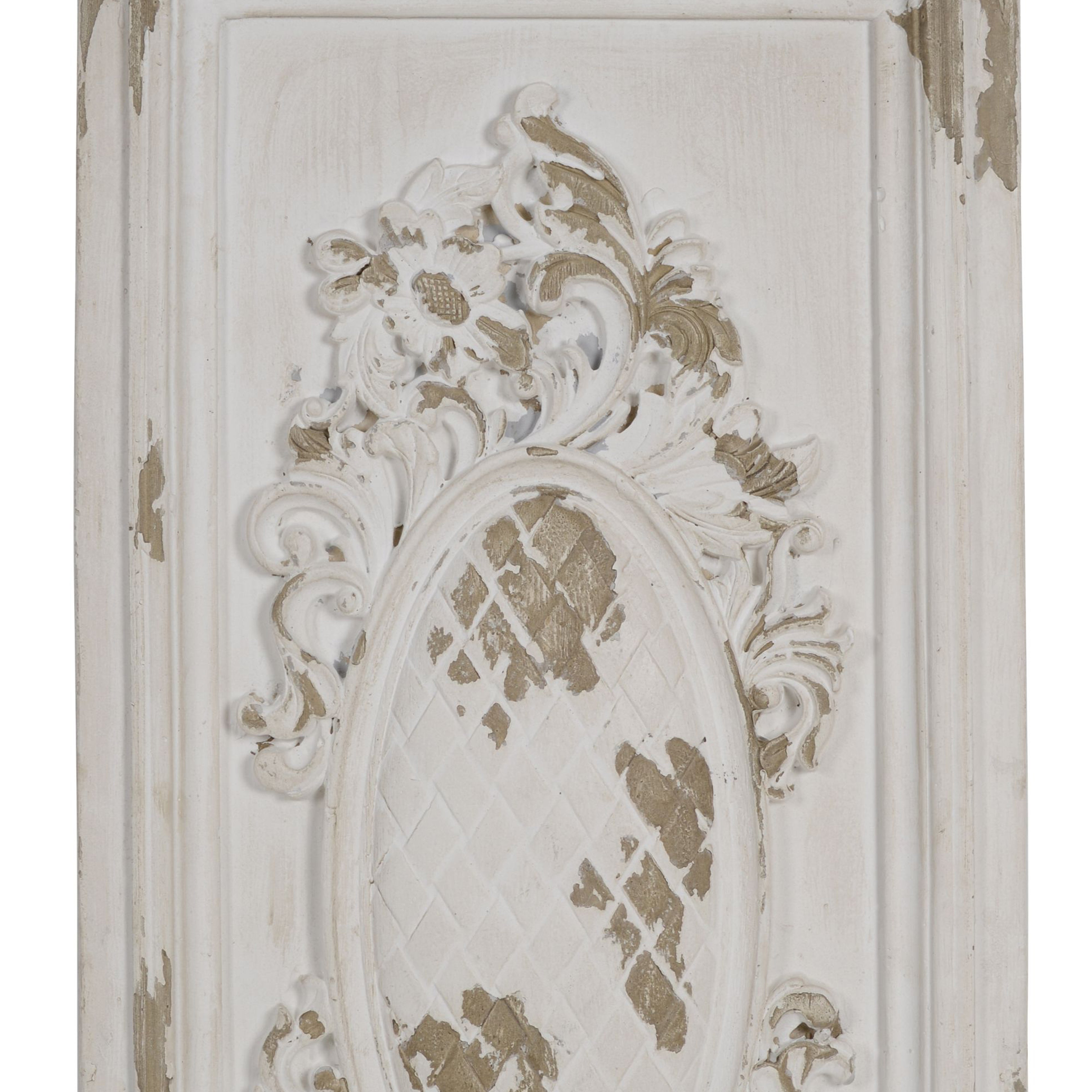 Traditional Style Decorative Wall Panel White And Brown-zoom-3