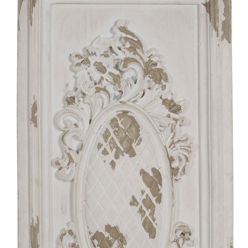 Traditional Style Decorative Wall Panel White And Brown-zoom-