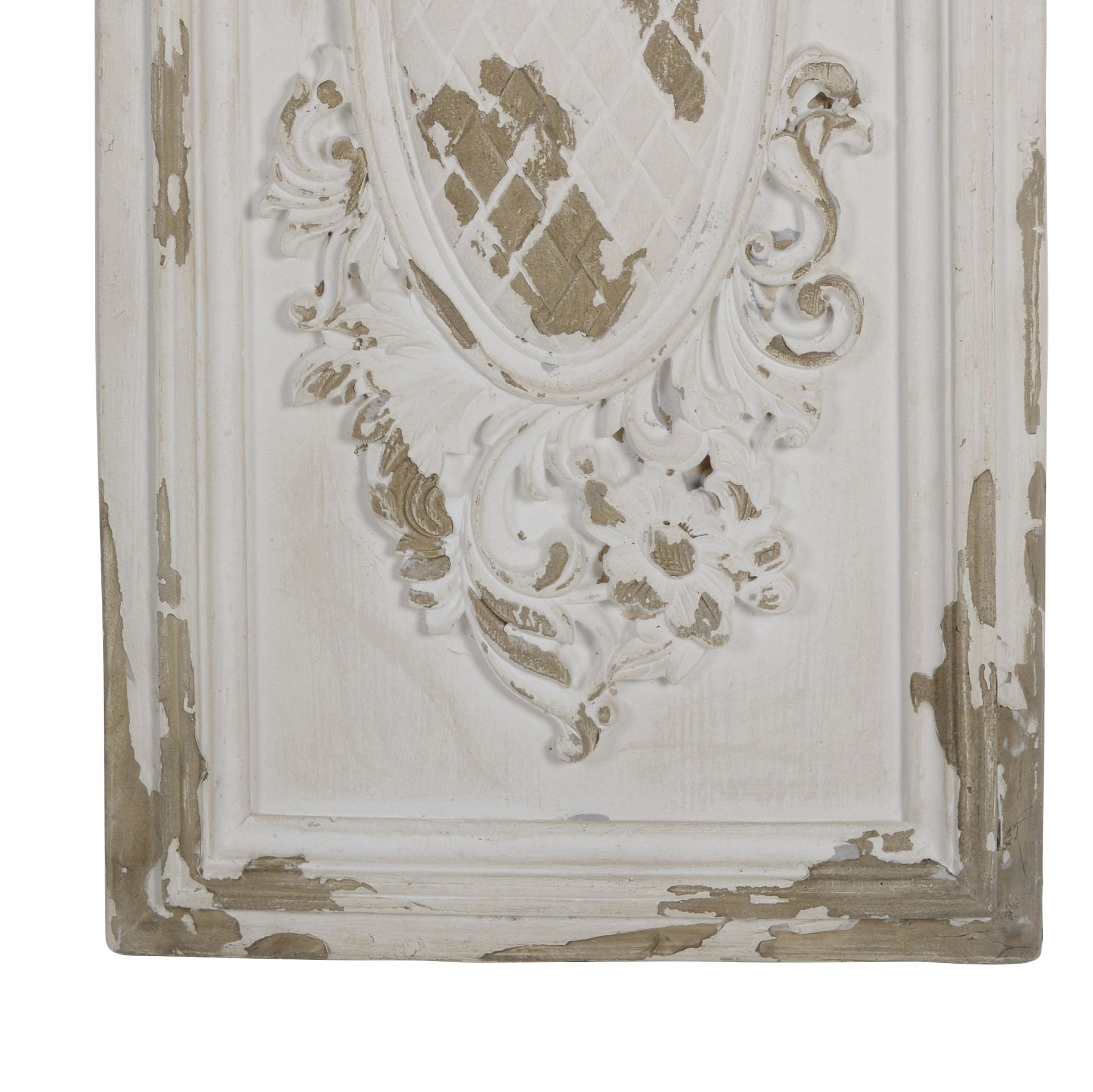 Traditional Style Decorative Wall Panel White And Brown-zoom-4