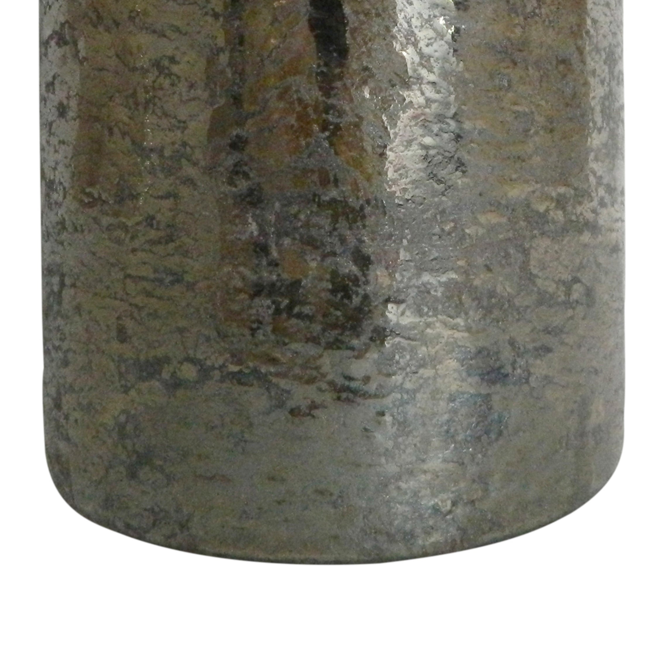Traditional Style Jar Shaped Glass Candleholder Gray-zoom-4
