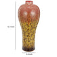 Distressed Urn Shape Decorative Vase With Dripping Design Multicolor