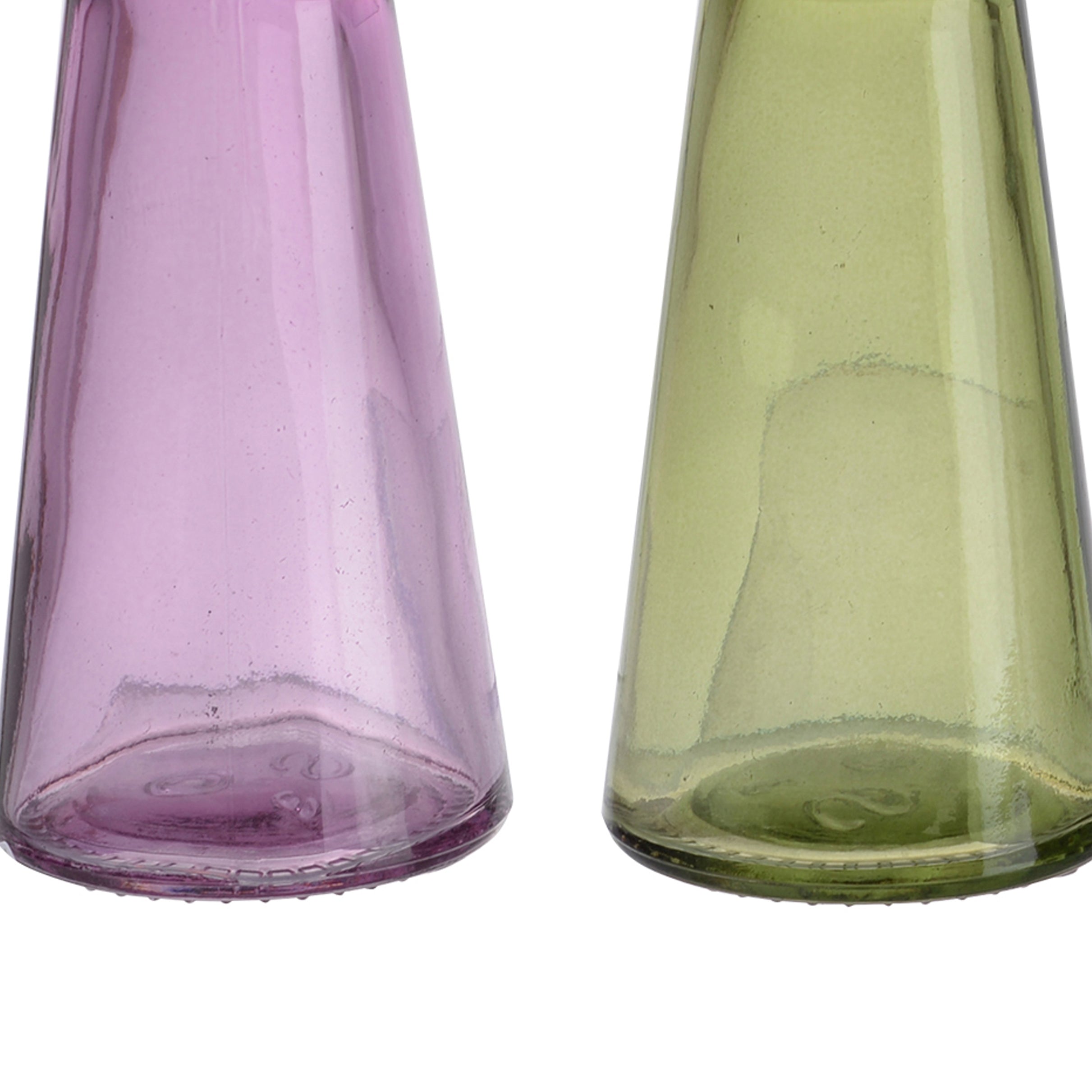 Glass Pillar Tealight Candle Holders Set Of 4 Multicolor-zoom-4