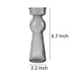 Glass Pillar Tealight Candle Holders Set Of 4 Multicolor