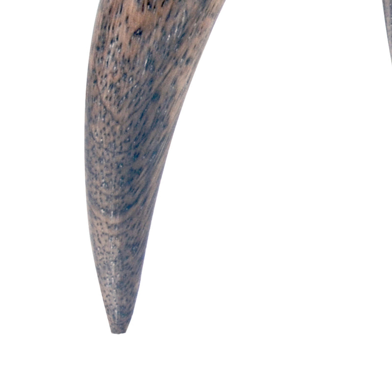 Wooden Antler Shaped Tripod Candlestick Holder Brown And Black-zoom-