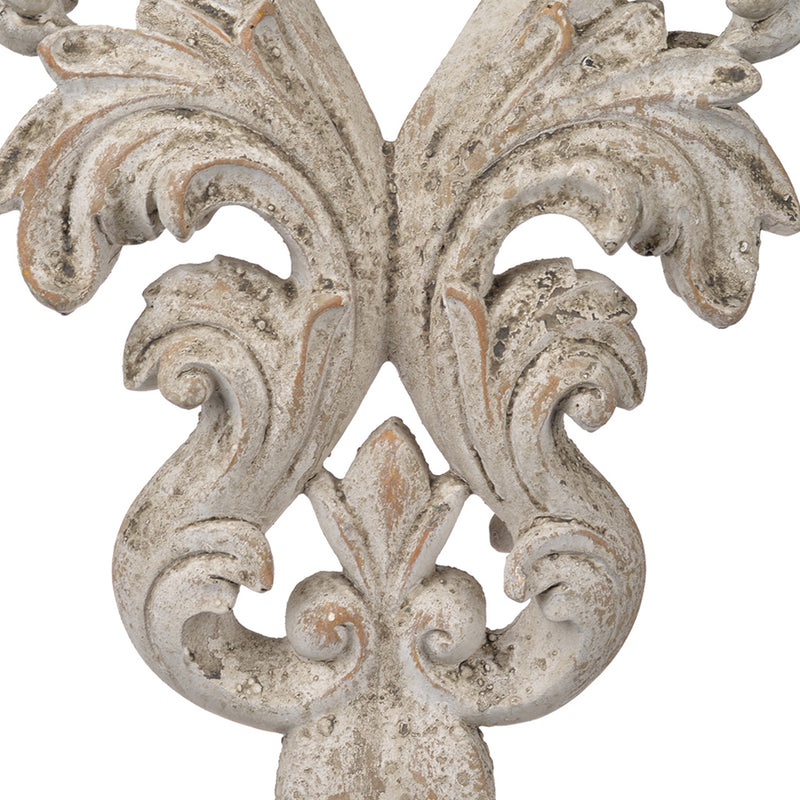 Cement And Sand Constructed Decorative Accent Sculpture White-zoom-