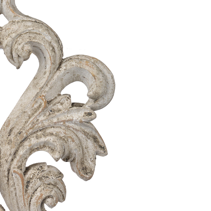 Cement And Sand Constructed Decorative Accent Sculpture White-zoom-