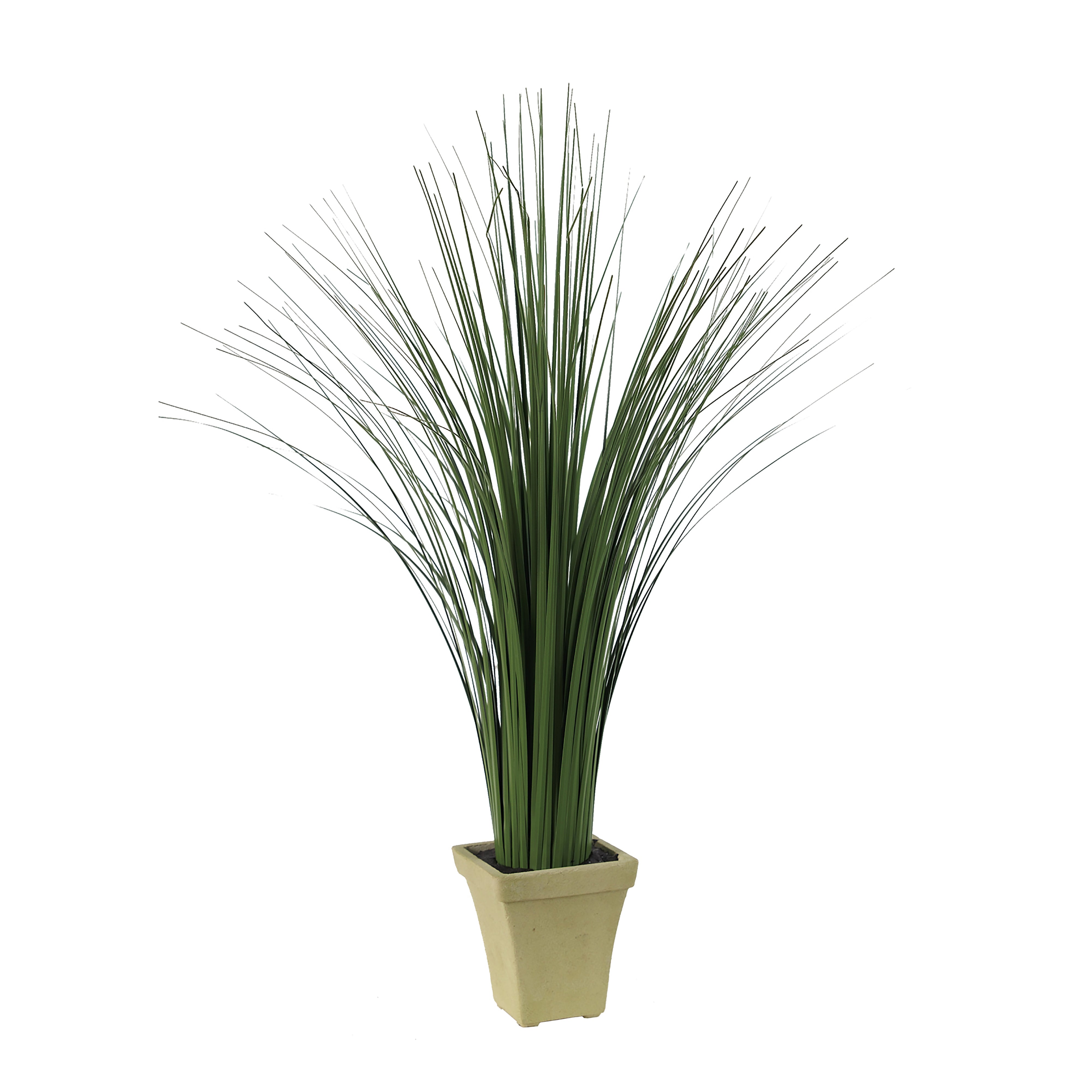 Decorative Polyester Real Like Grass With Ornamental Pot Green-zoom-1