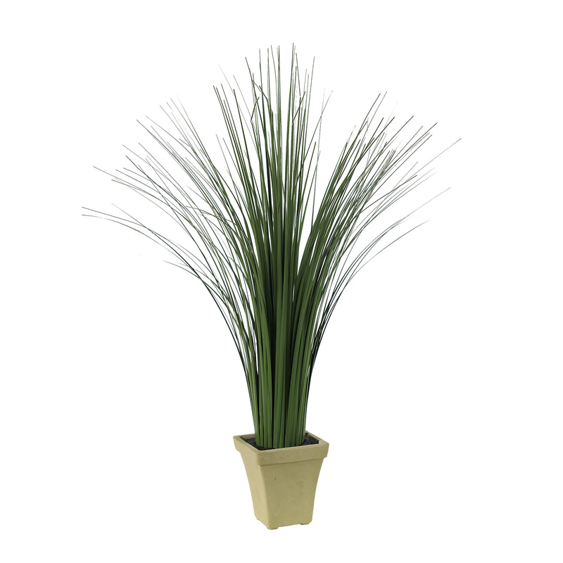 Decorative Polyester Real Like Grass With Ornamental Pot Green-zoom-