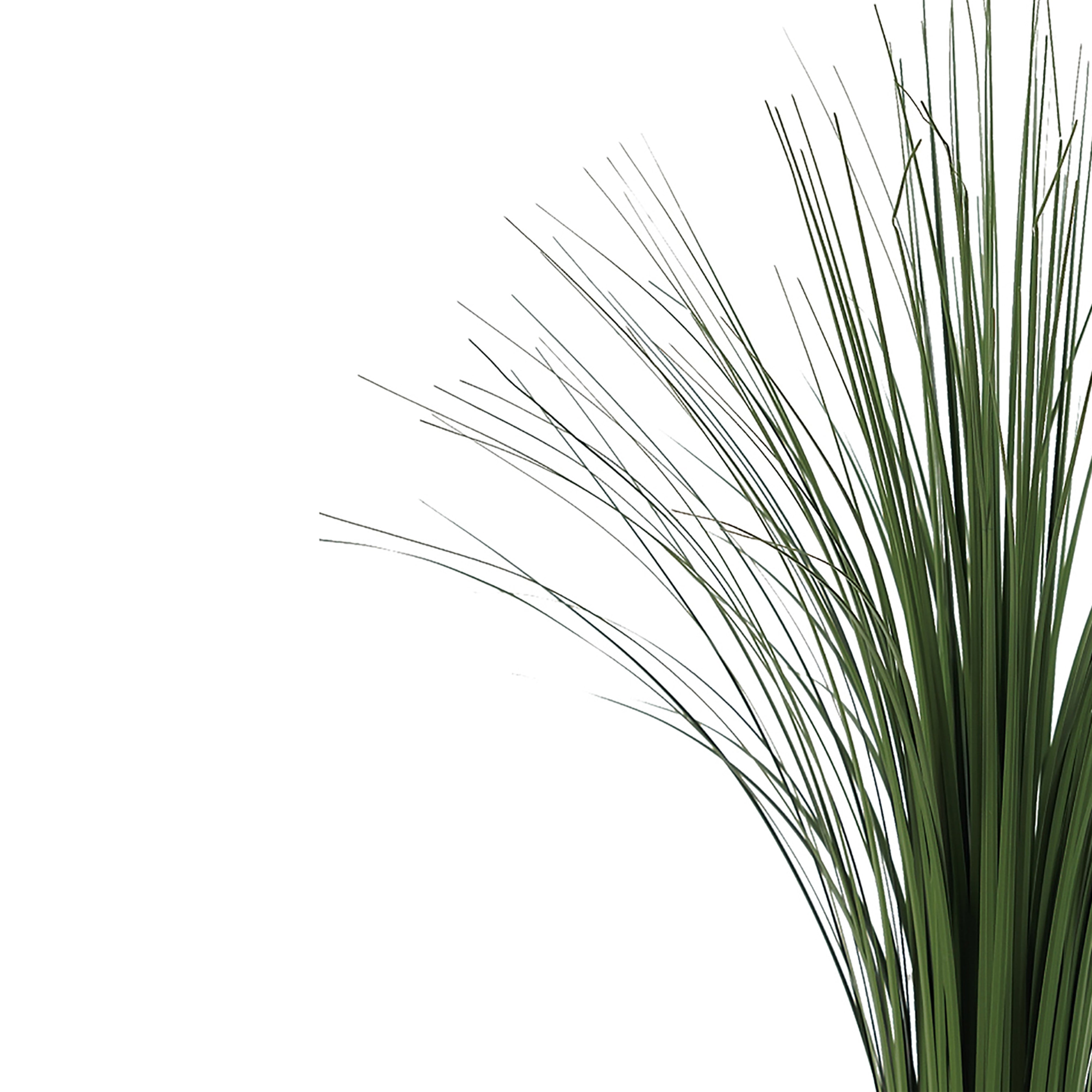 Decorative Polyester Real Like Grass With Ornamental Pot Green