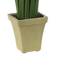 Decorative Polyester Real Like Grass With Ornamental Pot Green