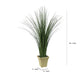 Decorative Polyester Real Like Grass With Ornamental Pot Green