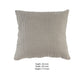22 X 22 Inch Decorative Polyester Pillow With Knitted Detail Gray