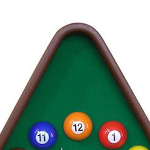 Pool Theme Triangular Shape Plastic Clock Multicolor-zoom-2