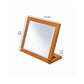 Wooden Rectangular Tilted Bevelled Mirror Brown And Silver