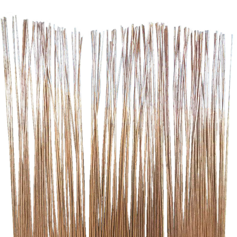 69 Inch 3 Panel Room Divider, Wood Willow Branch, Brown-zoom-