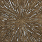Square Rotten Wood Sandstone Wall Decor With Cut Out Large Oak Brown