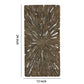 Rectangle Rotten Wood Sandstone Wall Decor With Cut Out Small Oak Brown