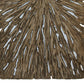 Rectangle Rotten Wood Sandstone Wall Decor With Cut Out Medium Oak Brown