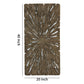 Rectangle Rotten Wood Sandstone Wall Decor With Cut Out Large Oak Brown