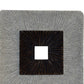 Square Shaped Wall Decor With Ribbed Details Medium Brown And Gray