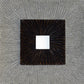Square Shaped Wall Decor With Ribbed Details Large Brown And Gray