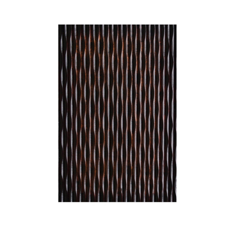 Modern Style Wooden Wall Decor With Wave Pattern Multicolor Set Of 4-zoom-