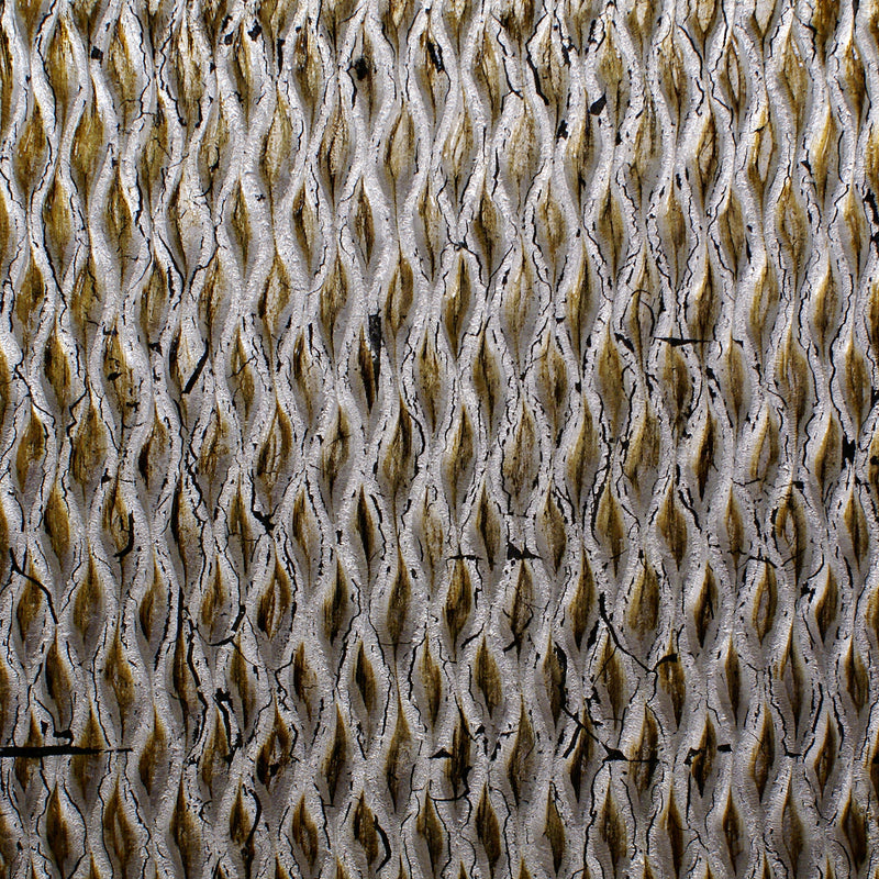 Modern Style Wooden Wall Decor With Patterned Carving Small Silver-zoom-