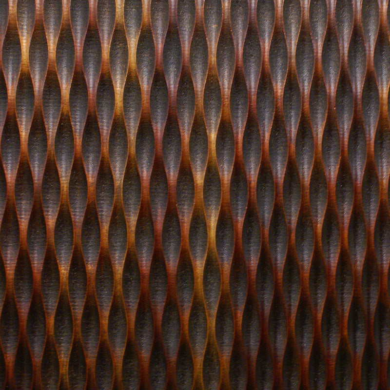 Modern Style Wooden Wall Decor With Patterned Carving Small Brown-zoom-