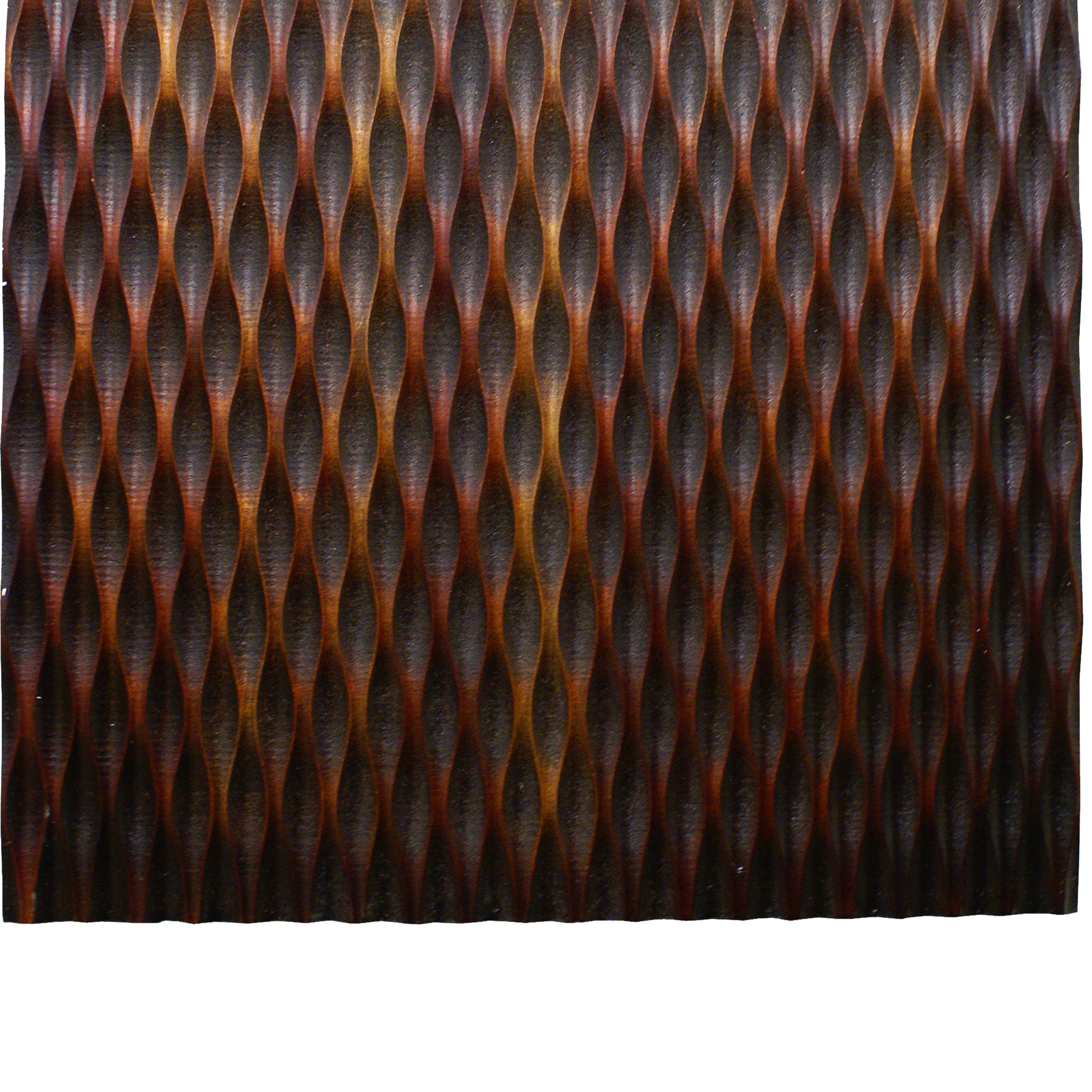 Modern Style Wooden Wall Decor With Patterned Carving Small Brown-zoom-4