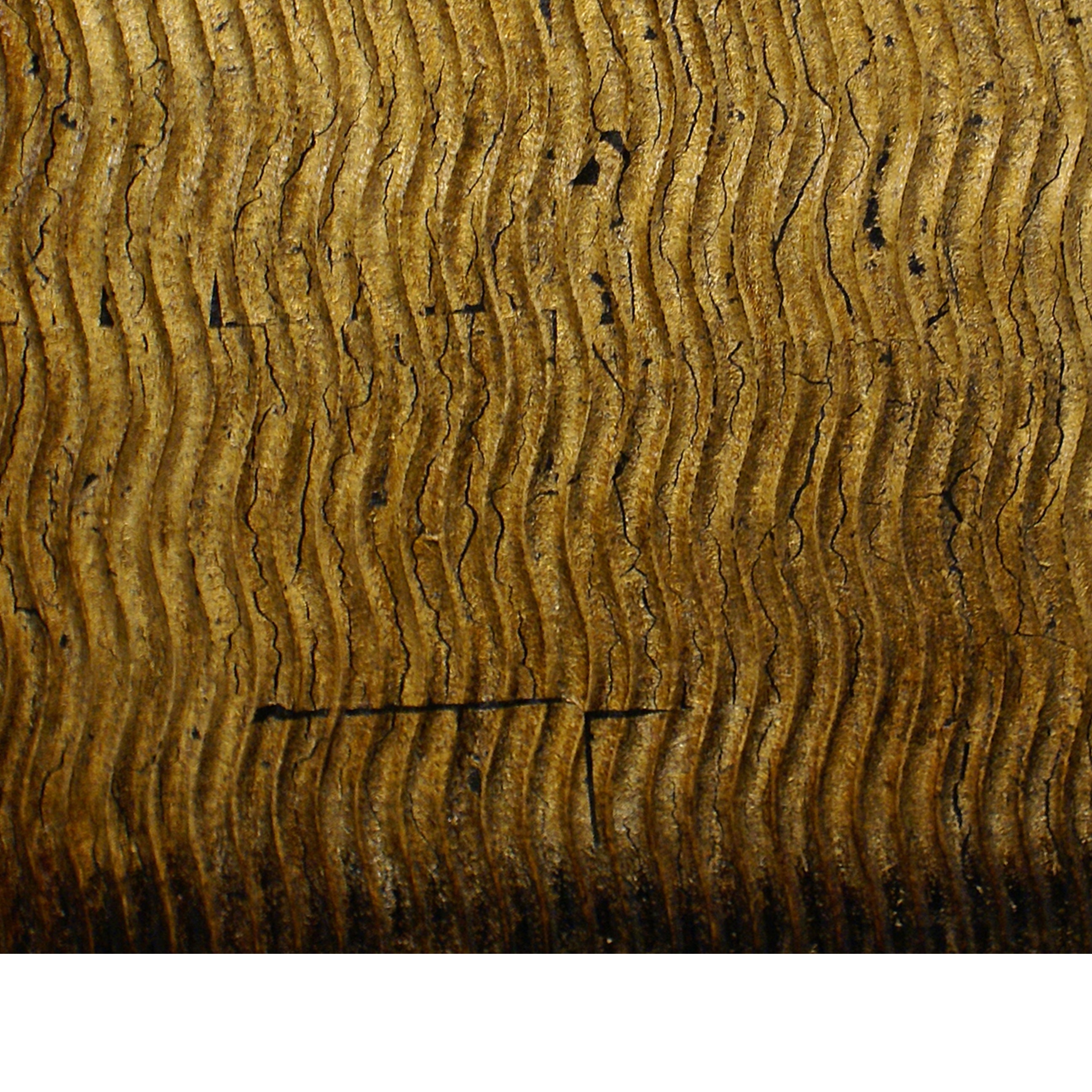 Modern Style Wood Wall Decor With Patterned Carving Large Gold & Brown-zoom-4