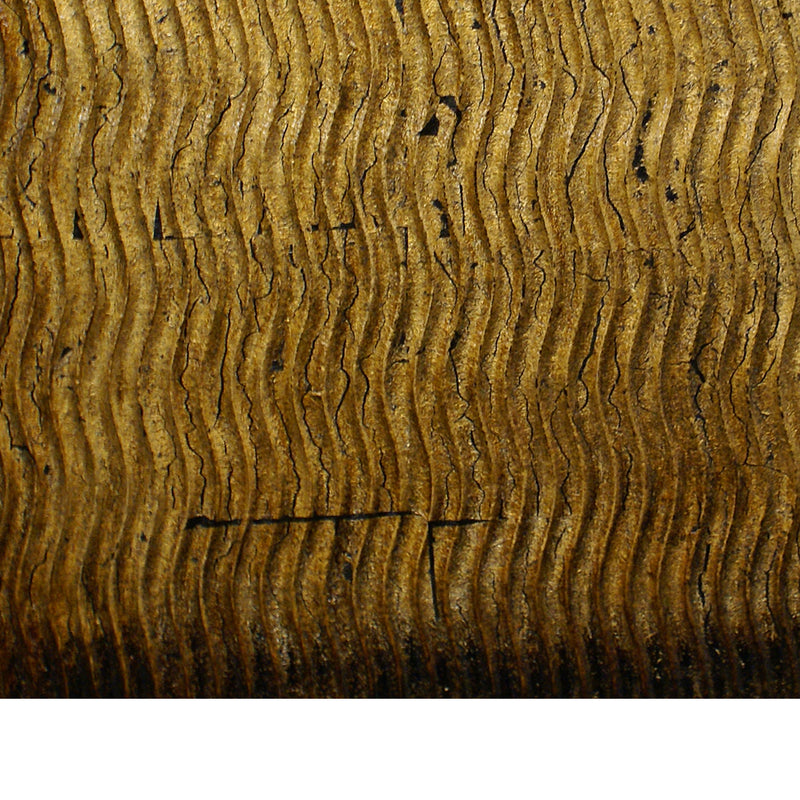 Modern Style Wood Wall Decor With Patterned Carving Large Gold & Brown-zoom-