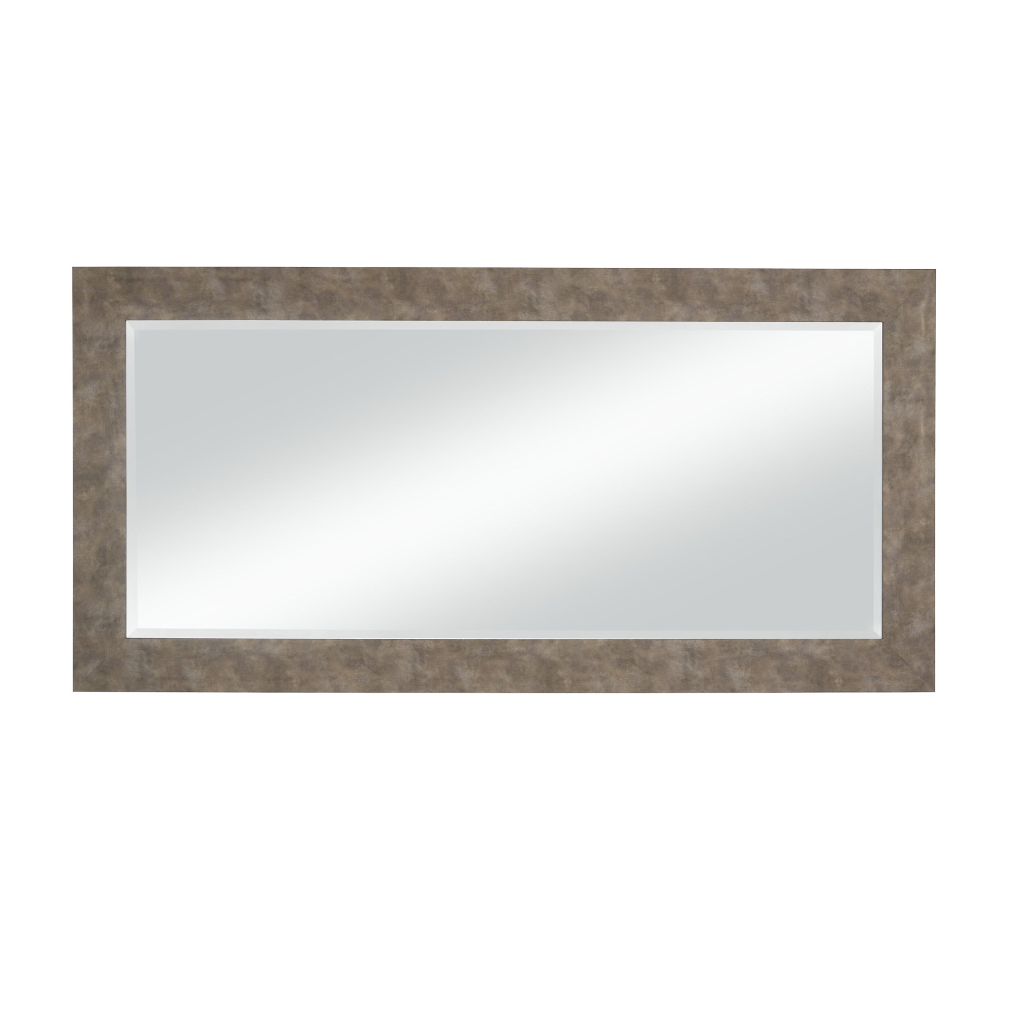 Stylish Rectangular Polystyrene Framed Leaner Mirror Distressed Iron-zoom-2