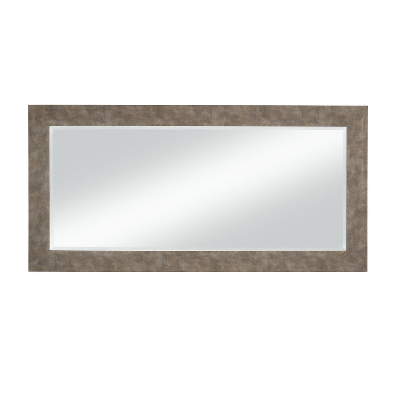 Stylish Rectangular Polystyrene Framed Leaner Mirror Distressed Iron-zoom-