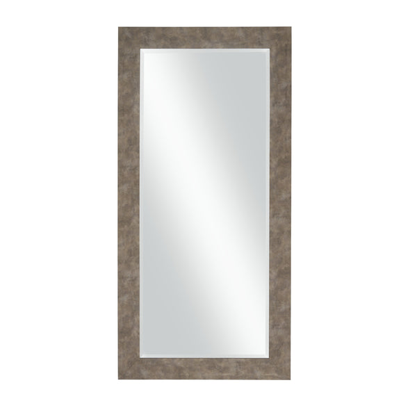 Stylish Rectangular Polystyrene Framed Leaner Mirror Distressed Iron