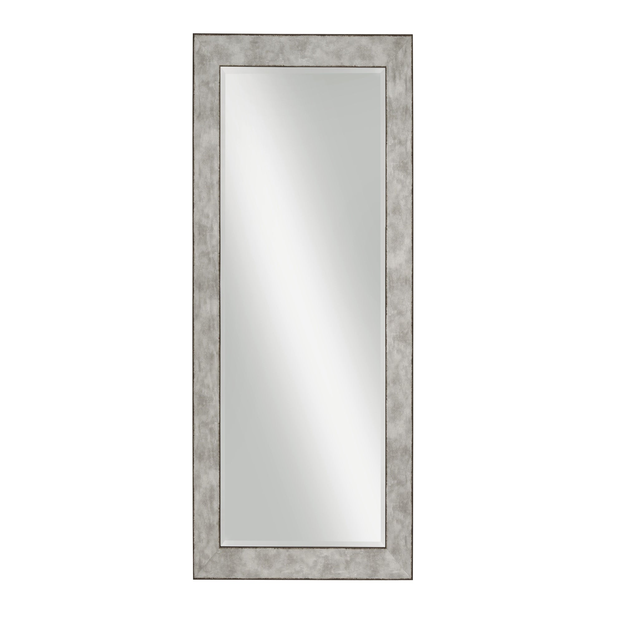 Stylish Rectangular Polystyrene Framed Leaner Mirror Rusted Metal-zoom-1