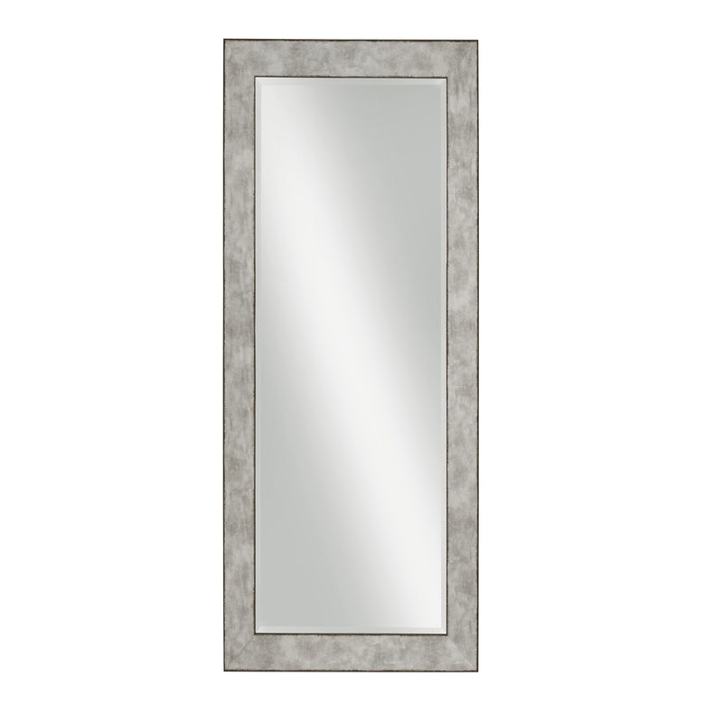 Stylish Rectangular Polystyrene Framed Leaner Mirror Rusted Metal-zoom-