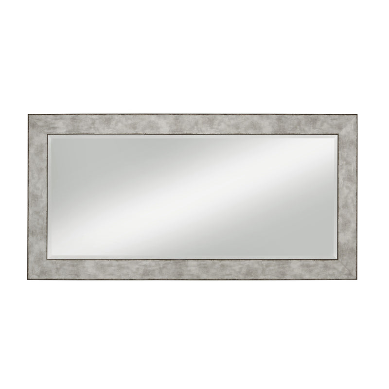 Stylish Rectangular Polystyrene Framed Leaner Mirror Rusted Metal-zoom-