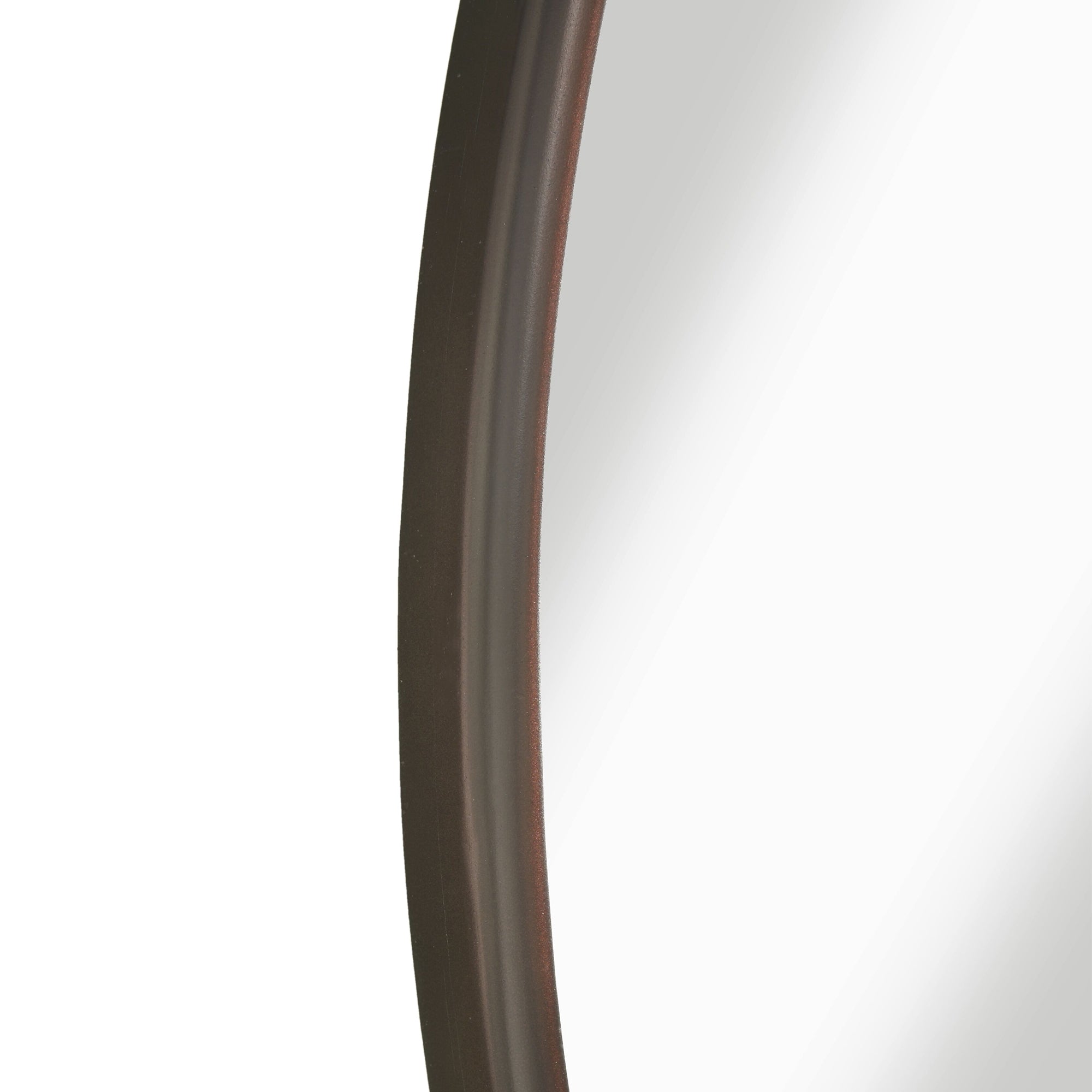 Contemporary Round Metal Framed Wall Mirror, Small Bronze And Silver-zoom-3
